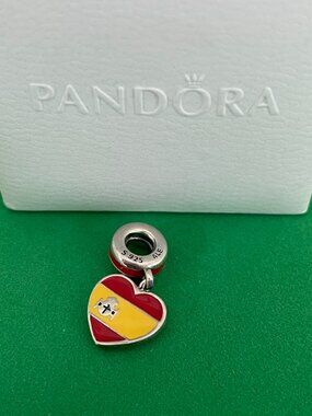 Pandora Spain Flag pendant Sterling silver Charm